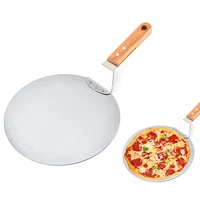 1012inch stainless steel pizza shovel large round pizza stone cake transfer baking tool baking pan