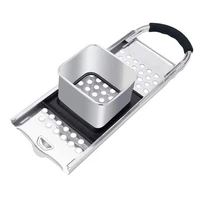 stainless steel spaetzle maker with comfort rubber grip handle for dumpling noodle
