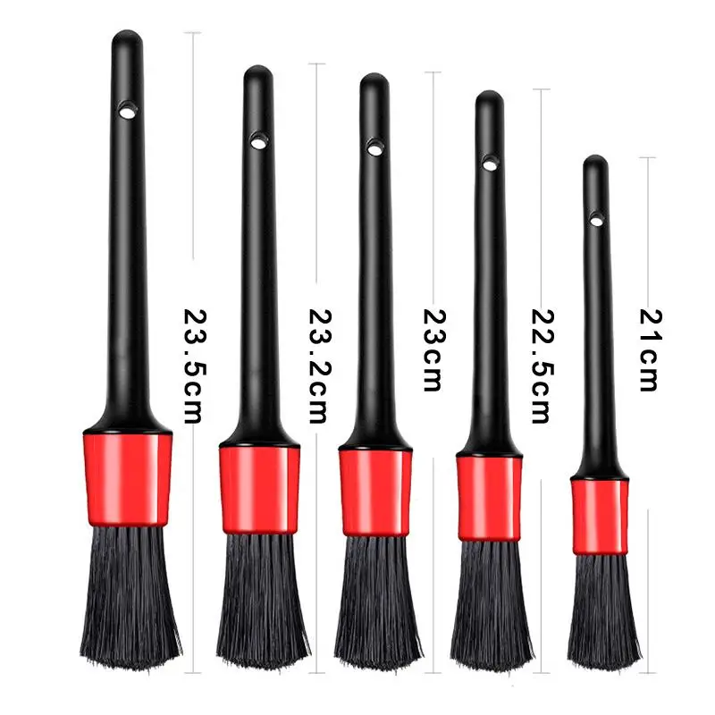 

5pcs Car Cleaning Detailing Set Dashboard Air Outlet Clean Brush Tools Auto Detailing Brush Auto Cleaning Car Wash Accessories