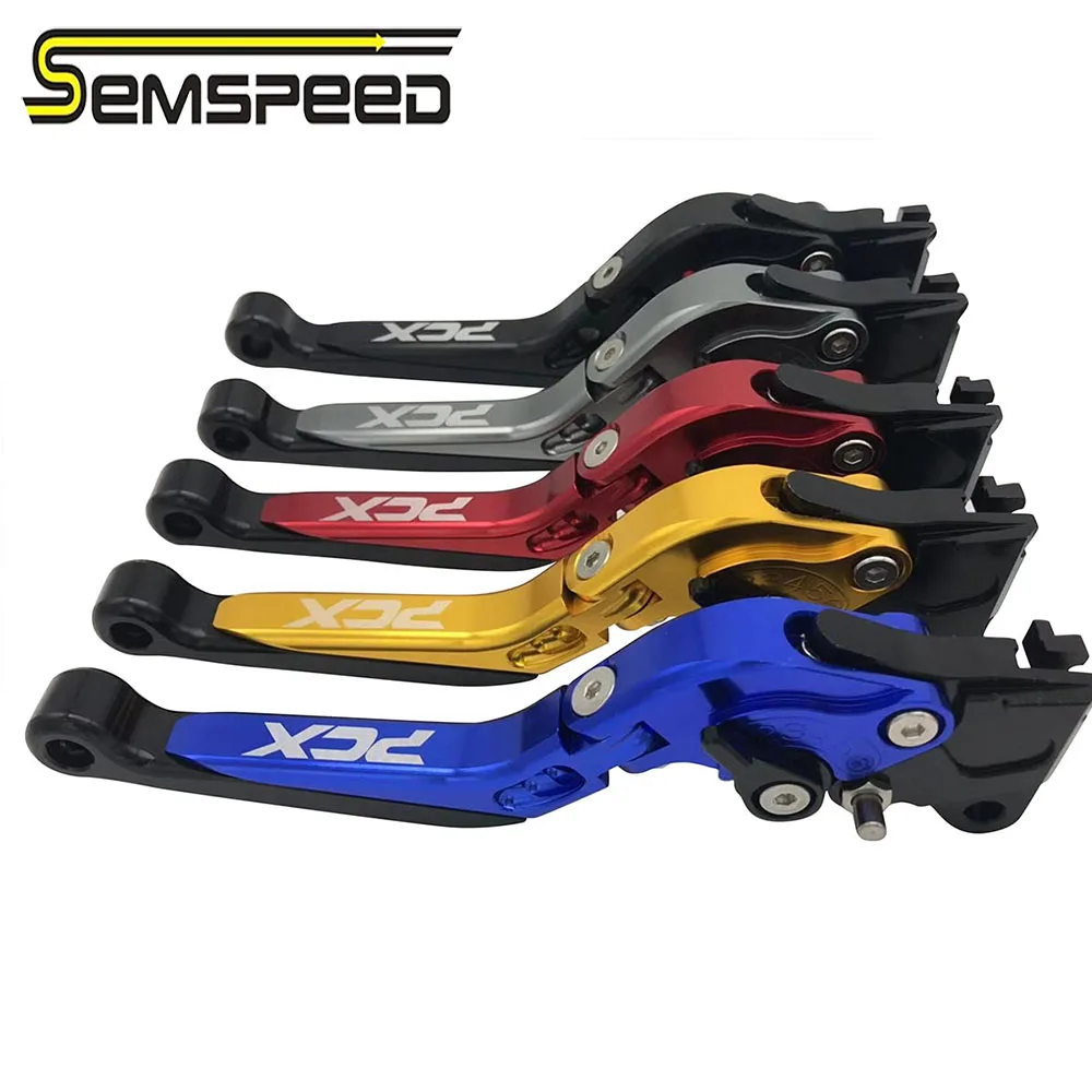 SEMSPEED стояночный тормоз рычаги для HONDA PCX 150 125 PCX125 PCX150 мотоцикл складной выдвижной клатч автоматический замок рычаги
