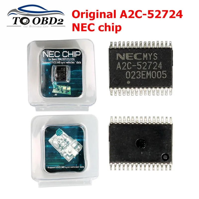 Оригинал для Mercedes Benz A2C 45770 52724 NEC чипы эмулятор W204 207 212 ESL ELV Xhorse VVDI MB BGA инструмент| |