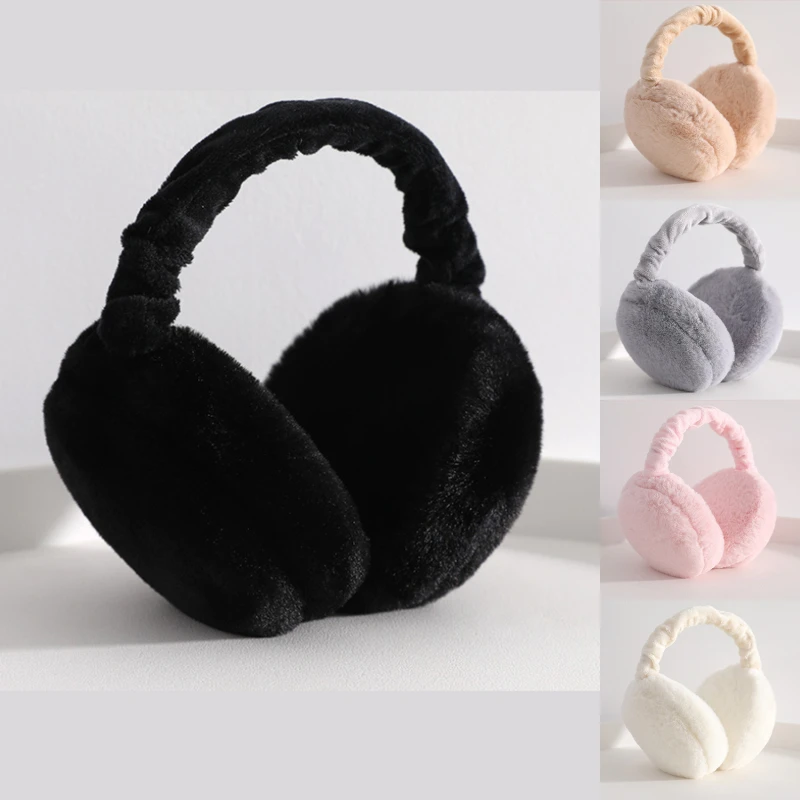 

Women Full Surround Winter Earlap Faux Fur Foldable Protector Earmuffs Ear Warmer Headband Adjustable