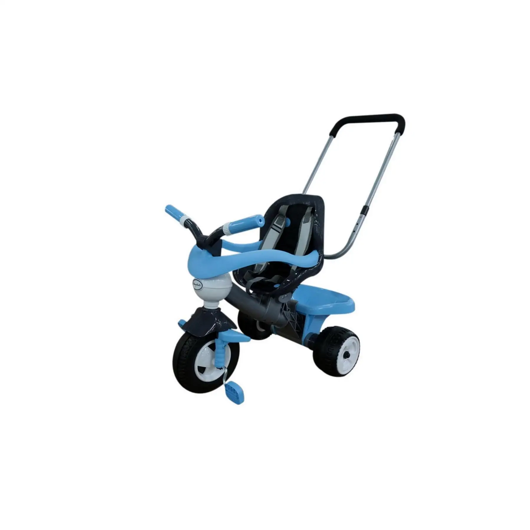 Велосипед 3 х колёсный Амиго №3 с ограждением ручкой ремешком и мягким