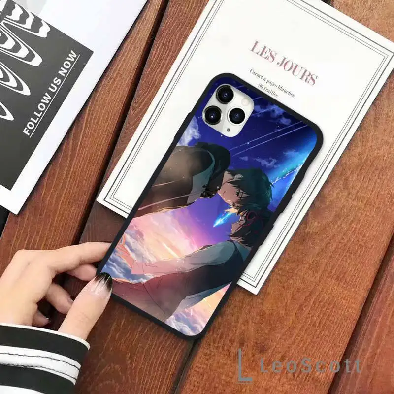 

Anime Your Name Kimi no Na wa Phone Case for iPhone 11 12 pro XS MAX 8 7 6 6S Plus X 5S SE 2020 XR Soft silicone