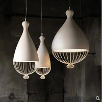 nordic style simple modern home atmosphere restaurant lighting creative personality bird cage lighting living room chandelier
