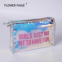 women travel make up bag flower paige cosmetic makeup tool bag laser beauty portable waterproof cosmetic bag