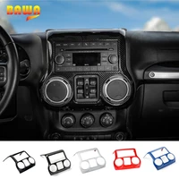 bawa central dashboard center dash console panel stickers for jeep wrangler jk 2011 2017 interior mouldings accessories