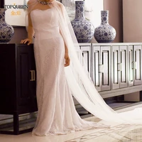 topqueen g28 bridal shawl lace jacket woman shawl for wedding dress wedding accessories for bride wedding bolero ivory cape
