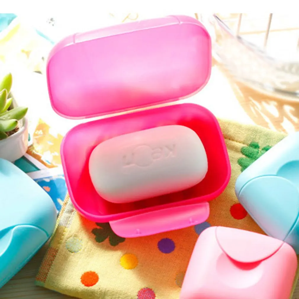 

Portable Mini Handy Bathroom Dish Plate Case Home Shower Outdoor Travel Hiking Holder Container Sealing Soap Box