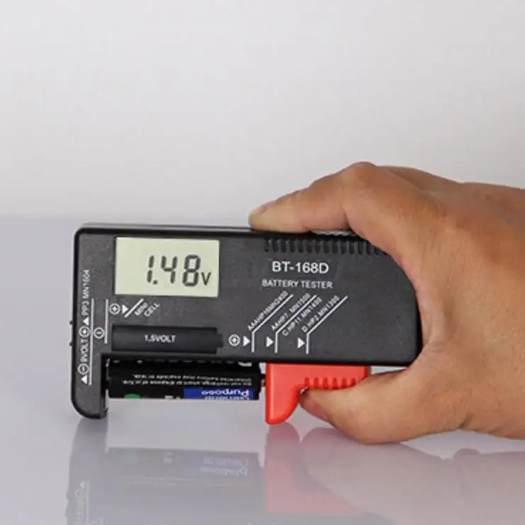 BT168D батареи тестеры ЖК-цифровой дисплей батарея ёмкость тестер электрическое
