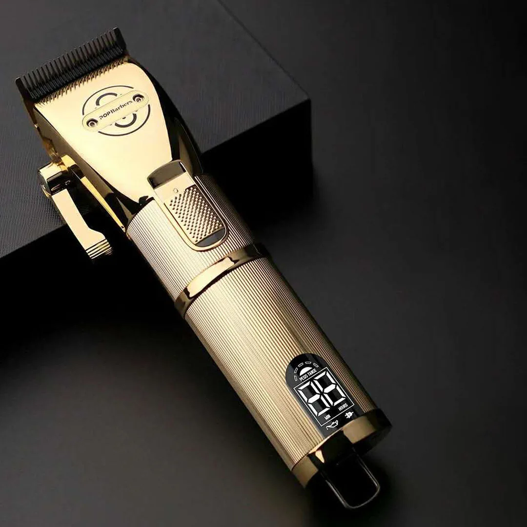 

2020 New Design Hair Trimmer Pro GOLD LCD Display Electric Hair Trimmer Barber Hair Cutting Machine for Men
