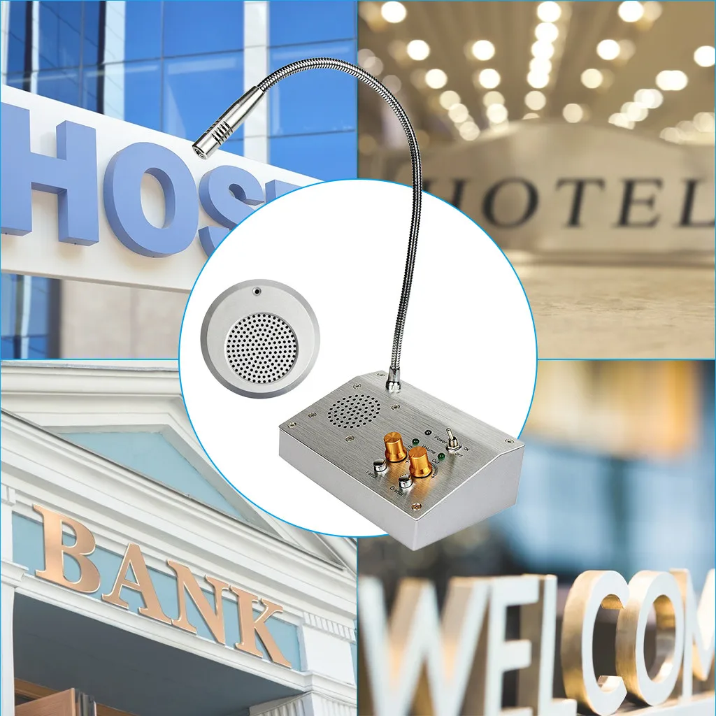 Dual Way Walkie Talkie Anti-Interference Window Counter Intercom System For Bank Ticket Station Dining Hall Voice | Мобильные