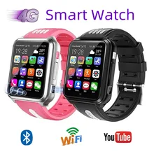 4G Smart Watch Kids GPS Location Phone Wifi Internet Chat Video Call Recording Android 9.0 Boys Girls Dual Cameras Take Pictures