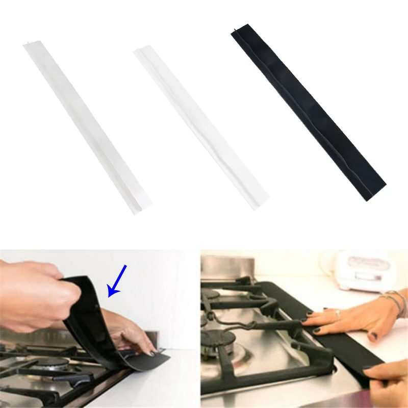 

Self Adhesive Gap Cover Kitchen Stove Counter Oven Guard Filler Seal Spill Preventing Splashing Sauce Juice Cookware Parts