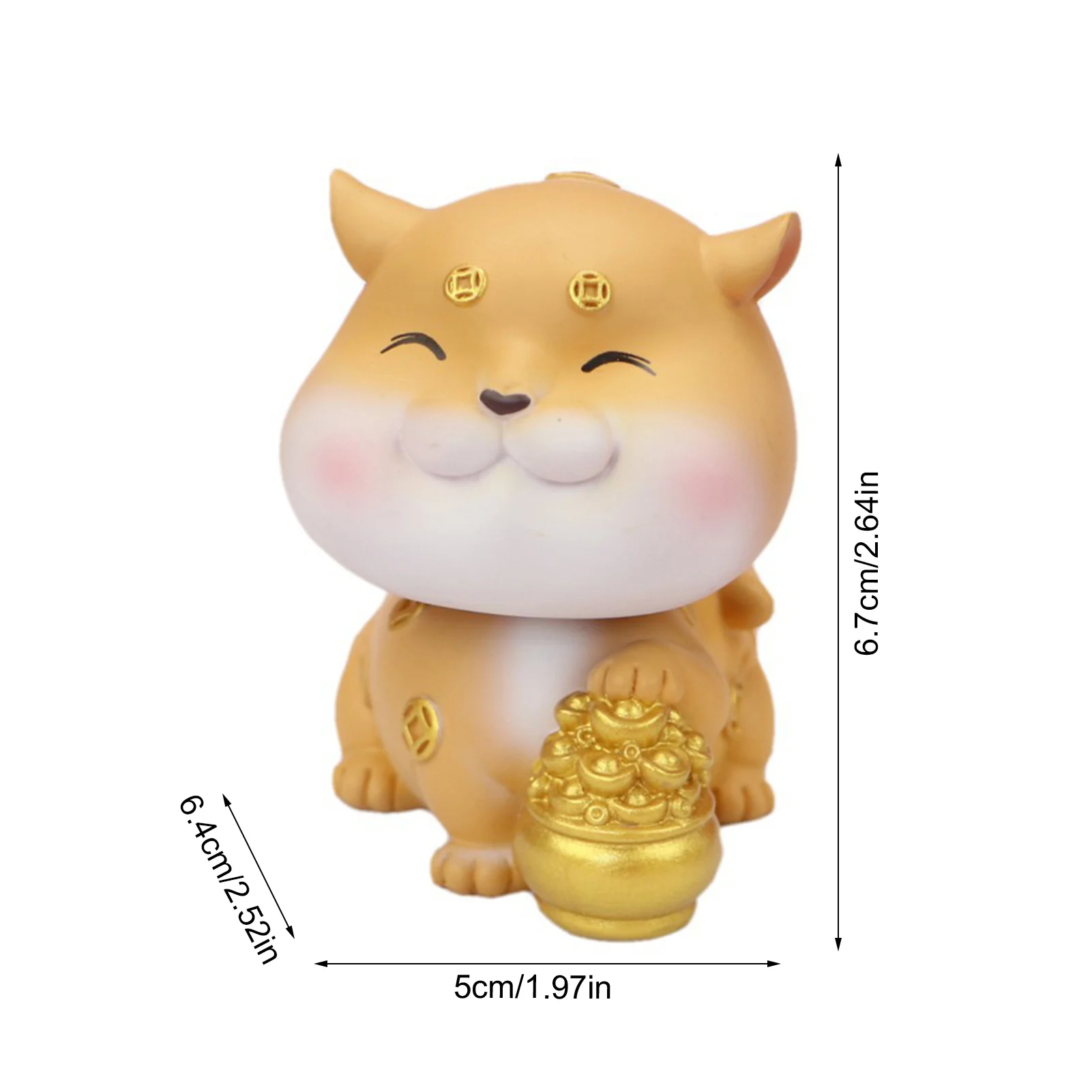 

Resin Leopard Statue Innovative Lucky Car Animal Model