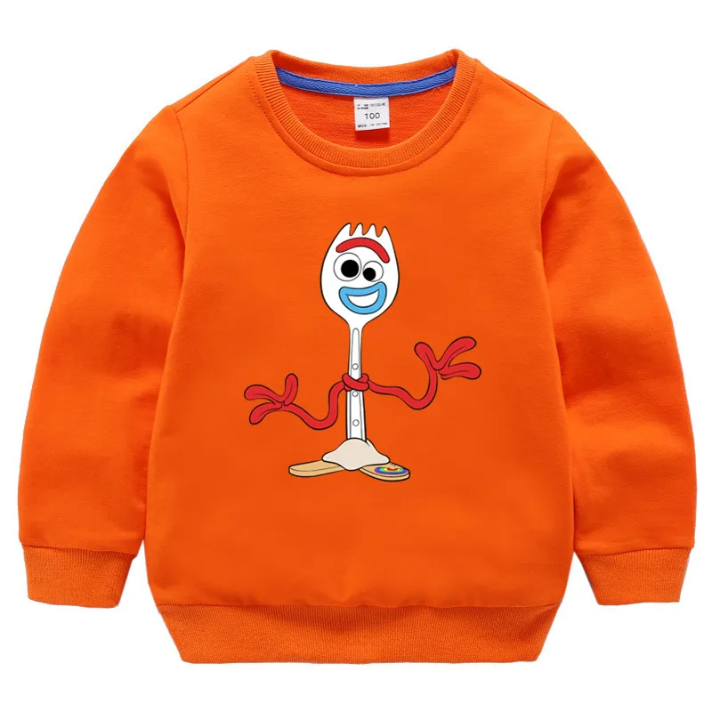Детский свитер Forky Toy детская осенне-зимняя толстовка с надписью Story худи одежда в