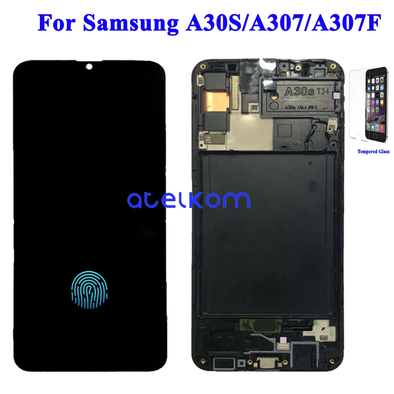 ЖК дисплей Super AMOLED для SAMSUNG A30S с дигитайзером сенсорного экрана в сборе Samsung A307F