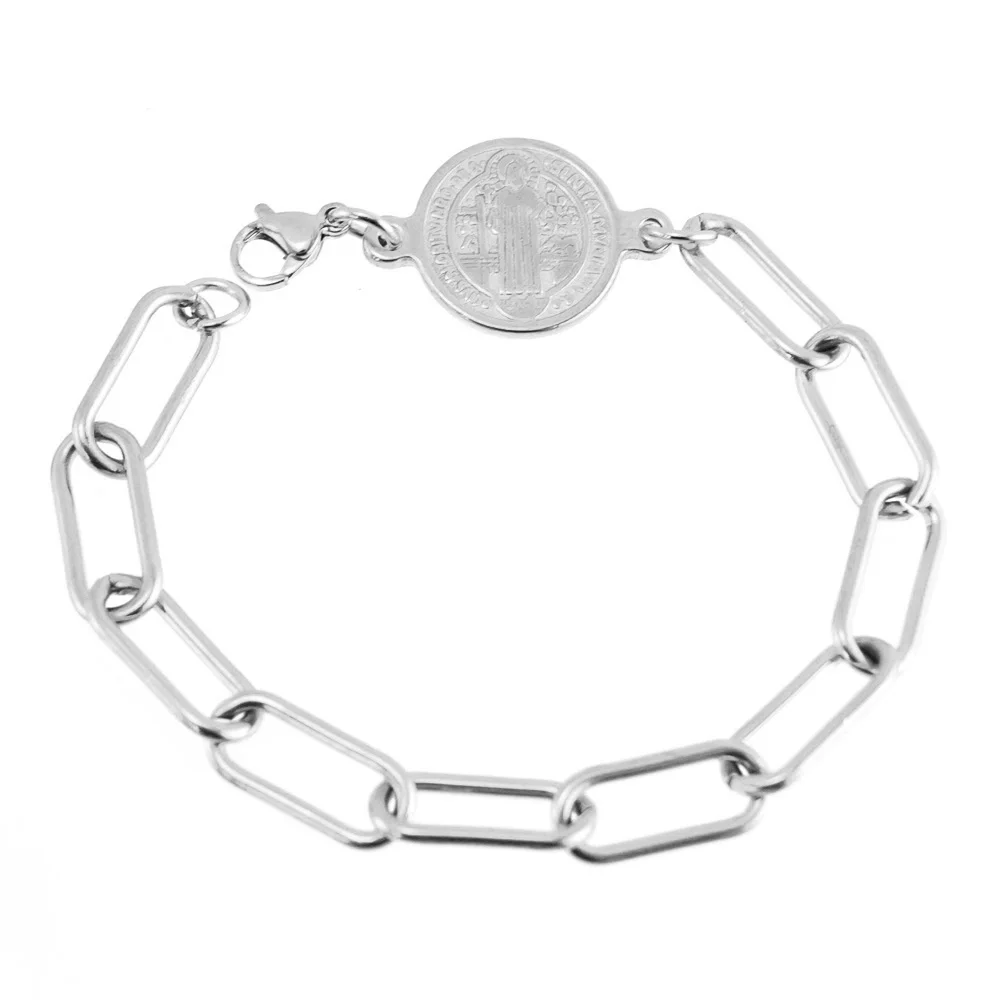 Женские браслеты с длинной цепочкой серебристые и золотистые из нержавеющей