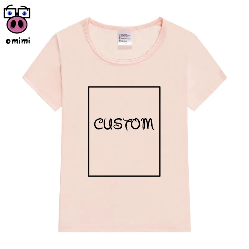 Детская Хлопковая футболка с коротким рукавом логотипом/изображением на