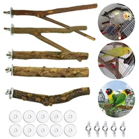1 set bird perch grapevine natural wood parrot toy high quality birds parakeet stable station cage accessories