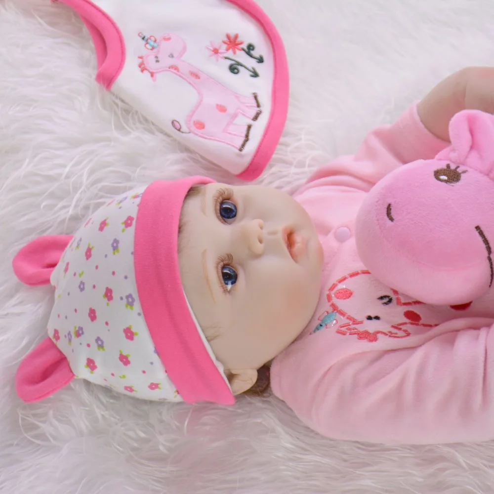 NPK модные силиконовые куклы reborn для продажи 22 дюйма 55 см Новорожденные bebe девочка малыш куклы reborn для ребенка подарок на день рождения игрушка bon