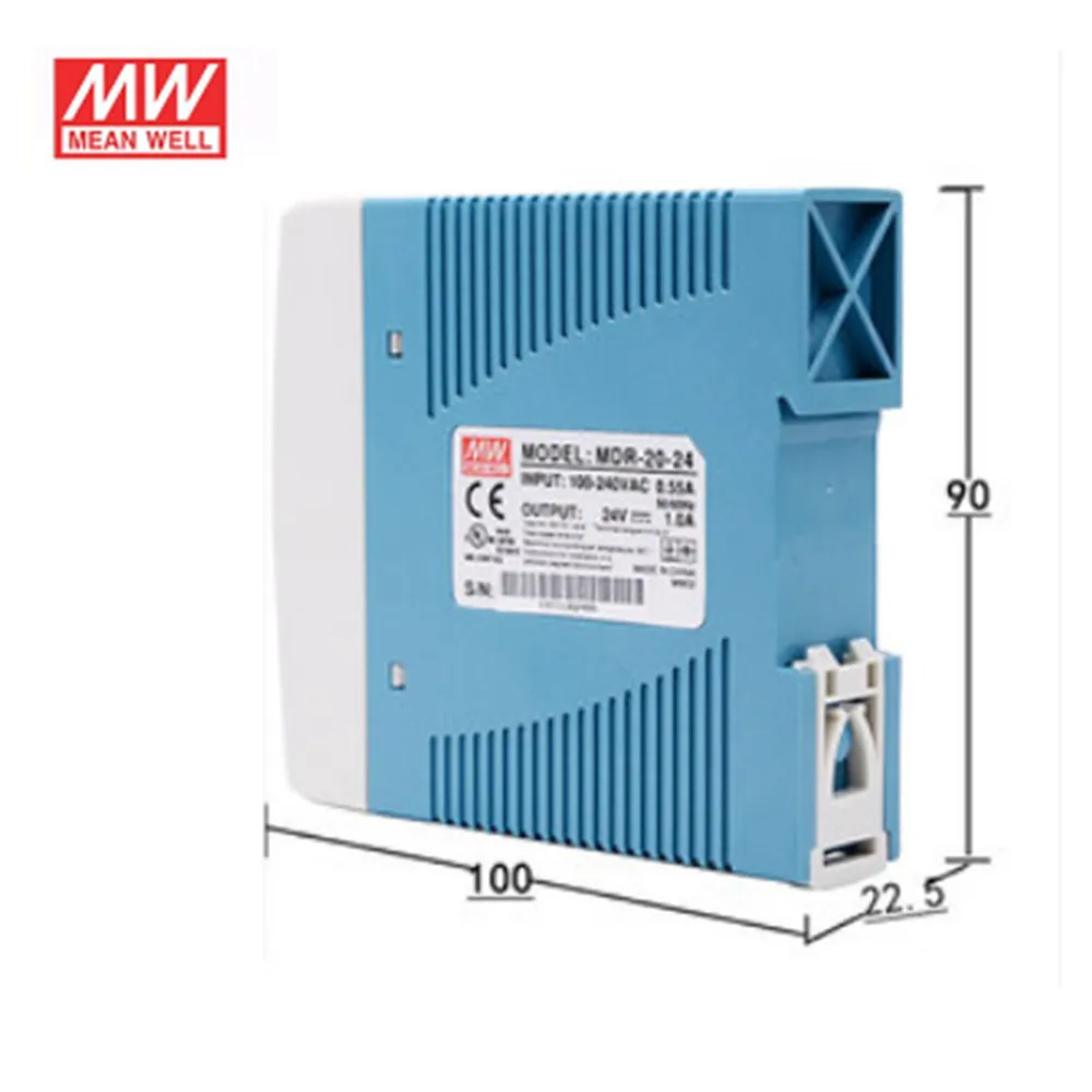MDR-20 20W одиночный выход 5V 12V 15V 24V Din Rail импульсный источник питания AC/DC | Лампы и