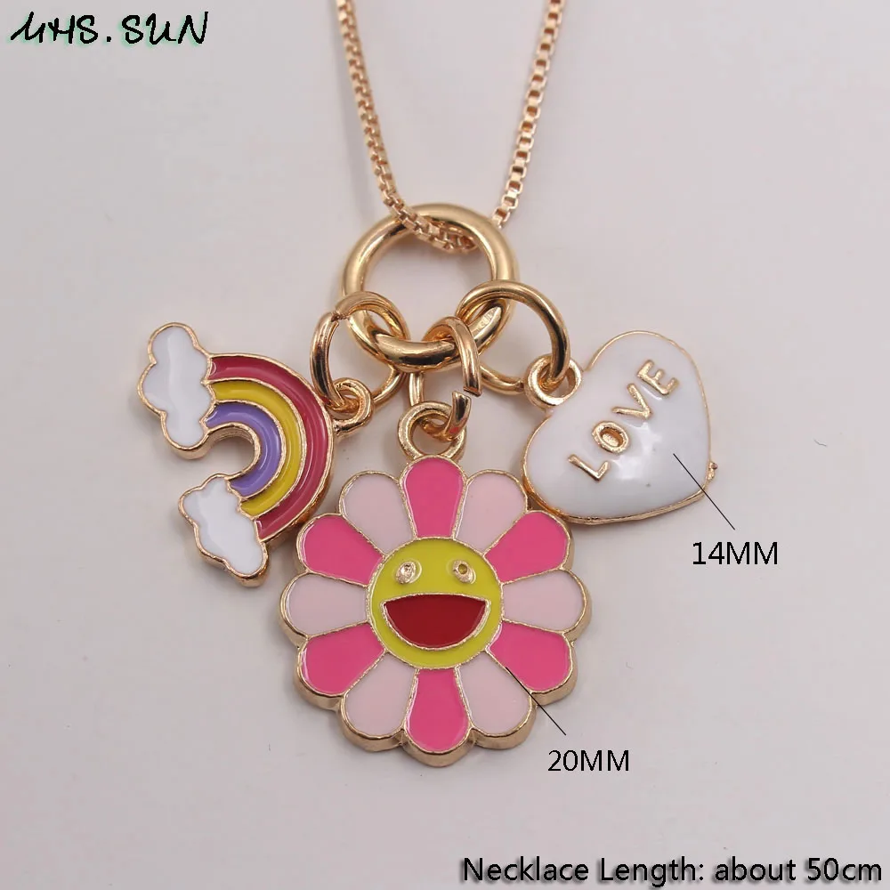 MHS.SUN 1 шт. модное ожерелье с подвеской в виде цветка/кокосового дерева