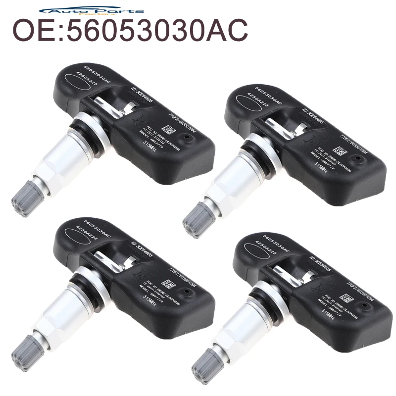 Датчик контроля давления в шинах 4 шт. TPMS для CHRYSLER PACIFICA TOWN &amp COUNTRY DODGE AVENGER JEEP COMPASS
