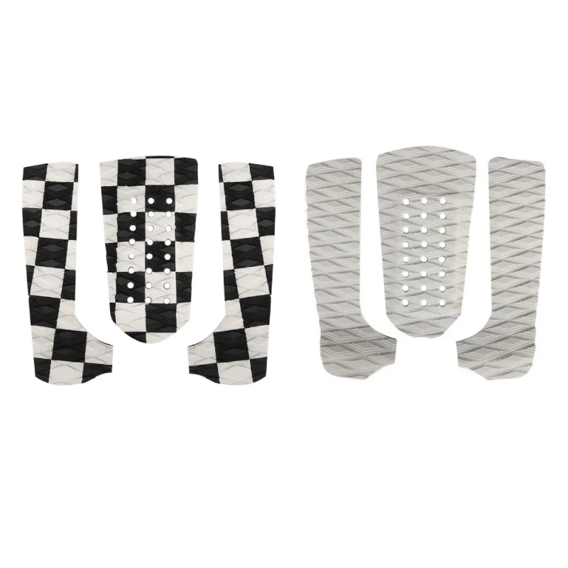 

Surfboard Accessories Non-slip Mat Anti-slip Pad Heel Pad Black And White Grid Surfboard Sliding Pad Foot Pad