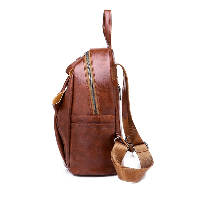 MOFFT Для женщин Повседневное рюкзак из мягкой кожи коричневого цвета в наличии