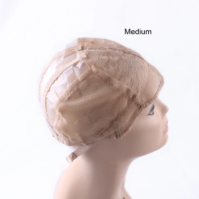 Blonde 1 medium size 5 шт/лот пластиковый, парик с сеткой с регулируемым ремешком для изготовления ткацких париков разных размеров - Цвет: Blonde 1 medium size