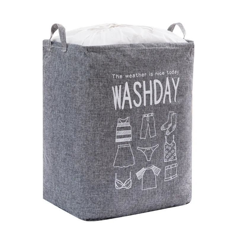 

Cotton Linen Clothes Storage Bag Drawstring Wardrobe Finishing Bag Quilt Storage Organizer Clothing Dampproof Sorting Bag Large