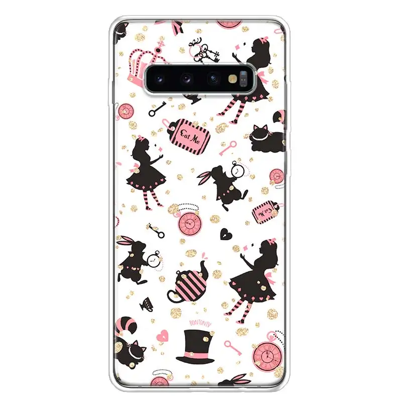 

Alice in Wonderland Cheshire Cat Phone Case For Samsung GalaxyA51 A71 A50 A70 A80 A10S A20S A20E A21 A30 A40 A41 A01 M30S A6 A7