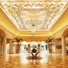 Пользовательские фотообои 3D стерео нефритовый узор потолочные фрески гостиная спальня отель роскошные обои Papel De Parede 3 D