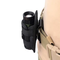 360 degrees rotatable flashlight pouch led torch holster case for belt flashlight cover hunting bags survival kits accessories