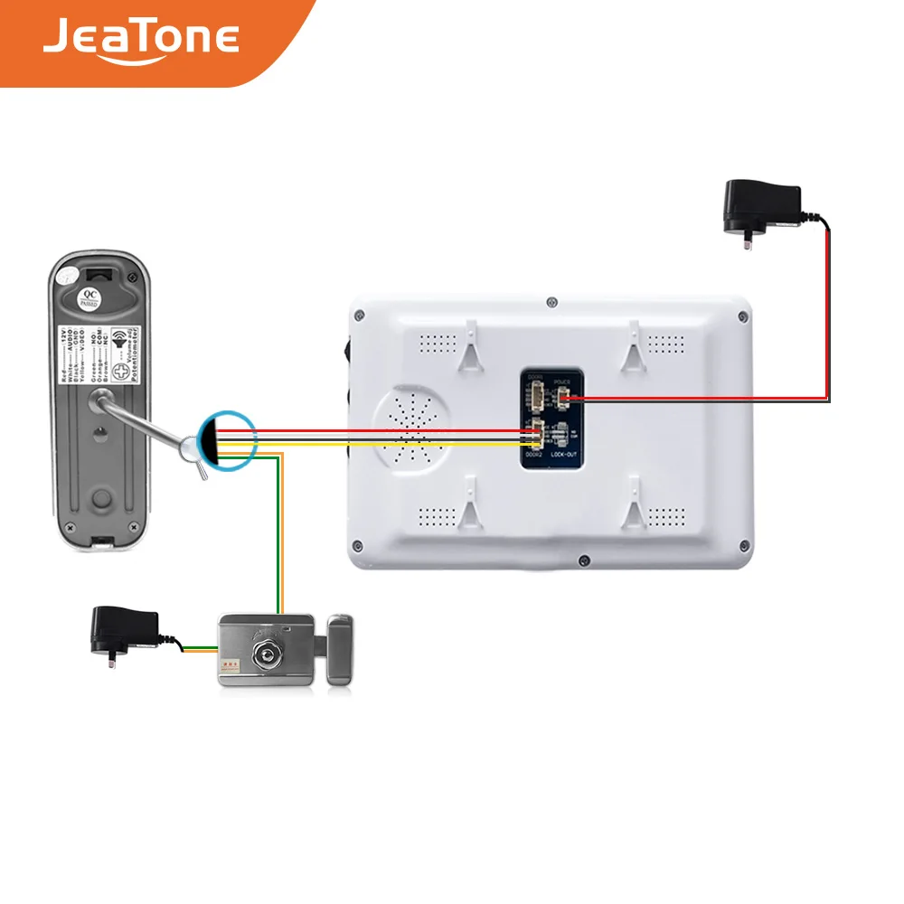 JeaTone проводной Видеозвонок HD домашнее кольцо и камера ночного видения Громкая