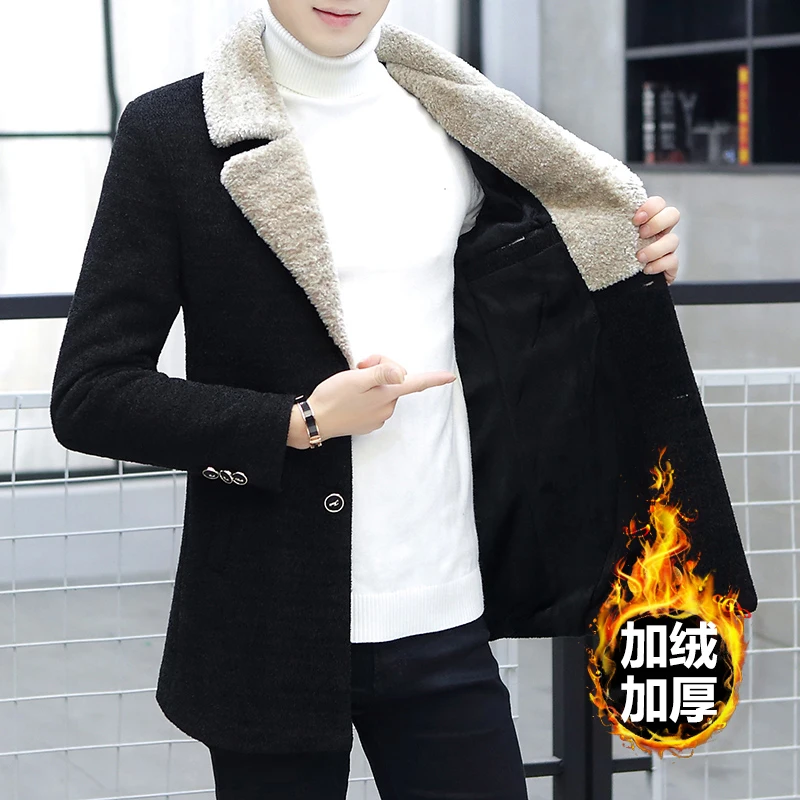Мужская осенне-зимняя повседневная хлопковая теплая верхняя одежда плотная