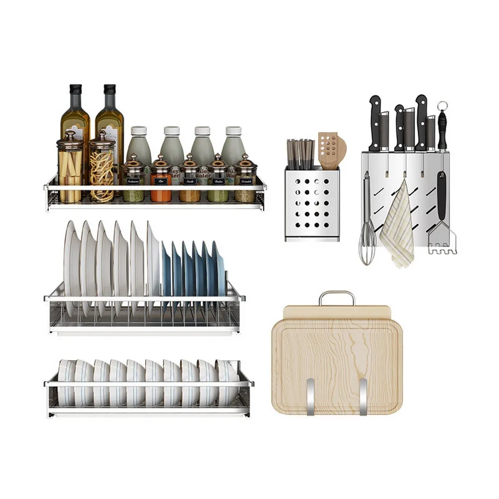 304 Нержавеющая сталь Кухня перфорация стеллаж для сушки хранения слив держатели