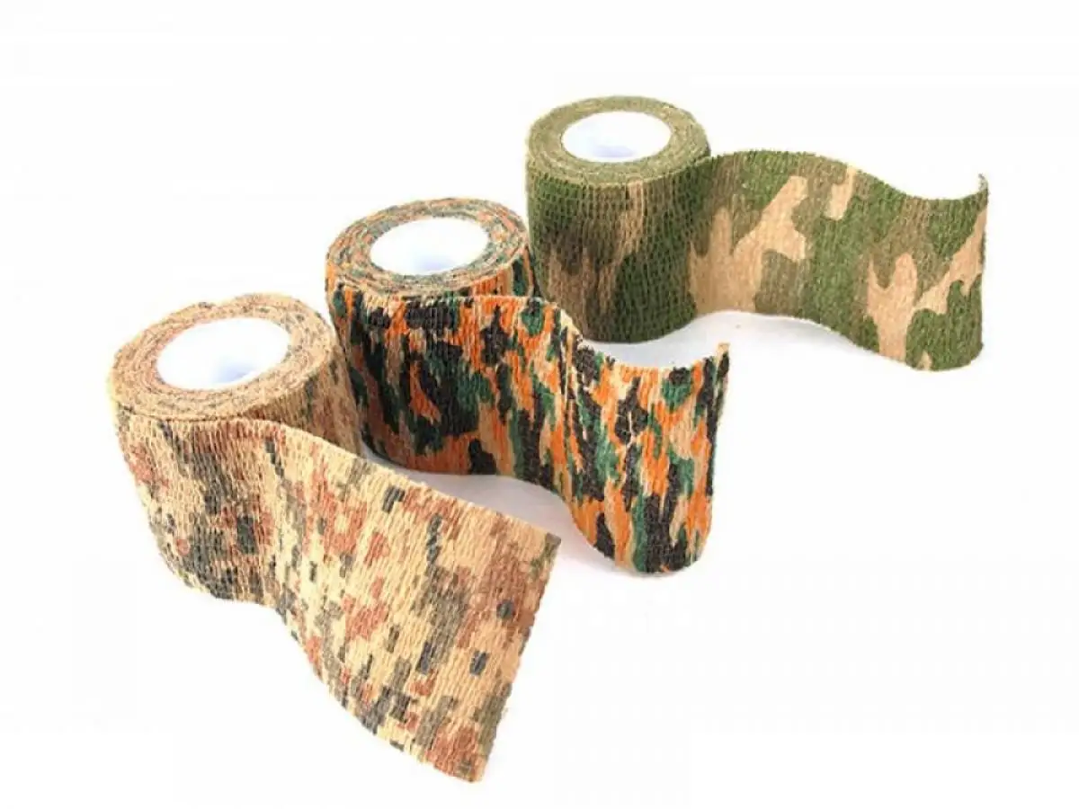 

Outdoor camouflage belt stretchable adhesive-free self-adhesive non-woven fabric hunting camouflage bicycle sticker