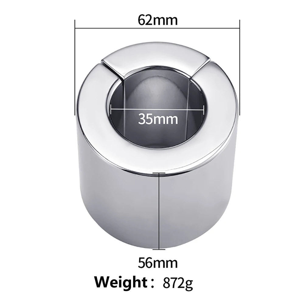 Магнитный замок из нержавеющей стали Растяжитель яиц кольцо на член для мошонки