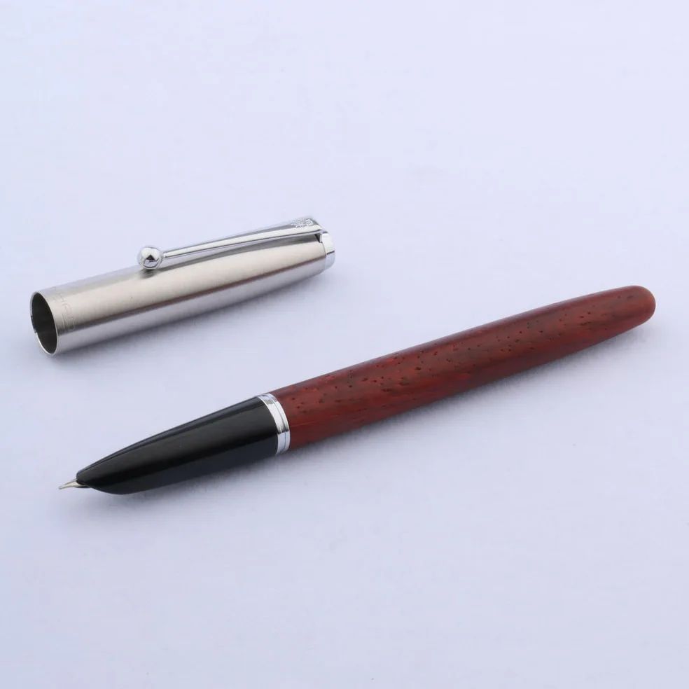 JINHAO 51-A Деревянный Цвет Мода F NIB офисные серебряные Подарочная авторучка
