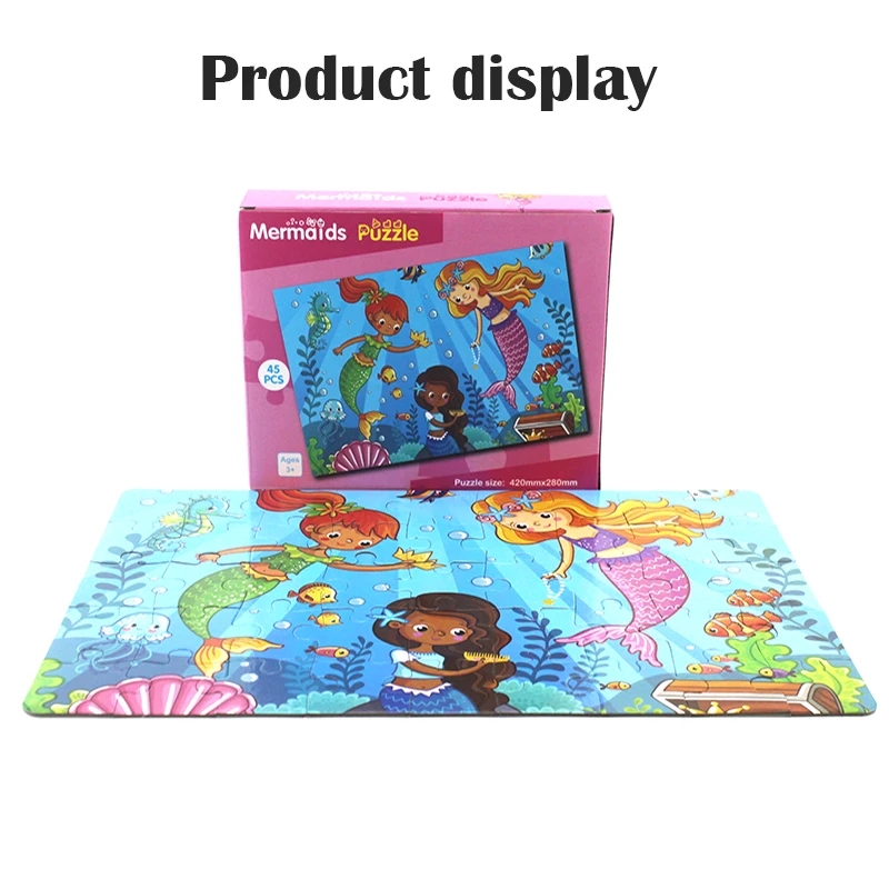 45 штук бумажные головоломки Развивающие игрушки для дети мультфильм