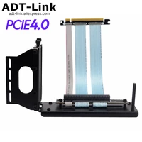 pcie 4 0 riser high speed pc graphics cards pci express 4 0 cable extensor 16x gpu riser cable with vertical kit atx chassis