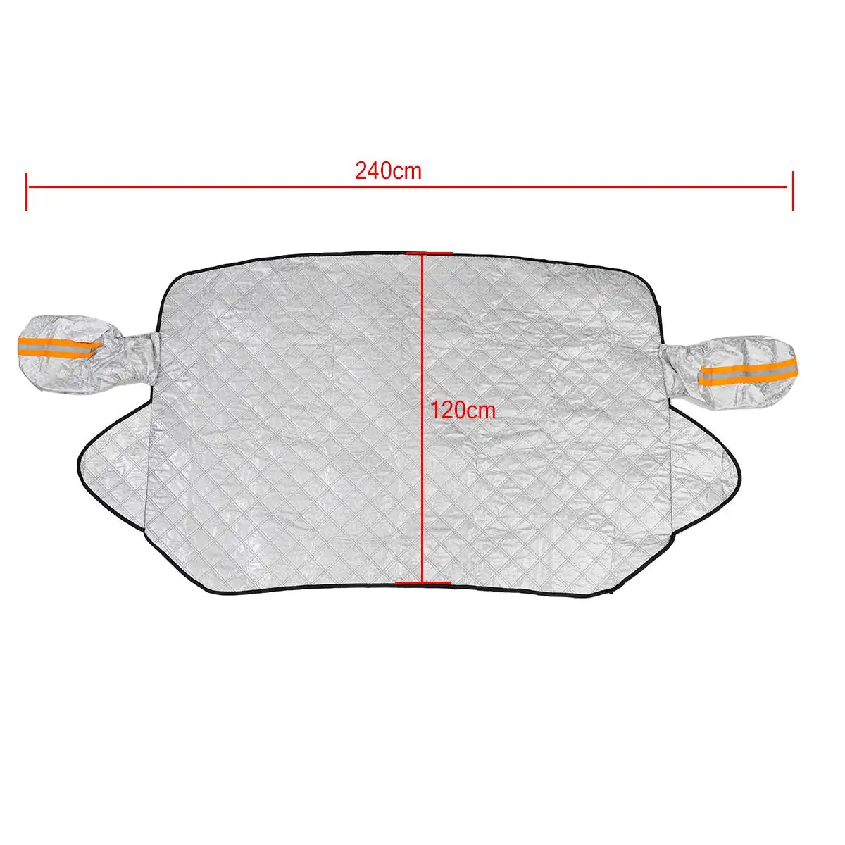 

240x120cm 4 Layer Car Windscreen Cover Car Windshield Sunshade Cover Rain Ice Snow Protector Anti Sun UV Protector Mirror Cover