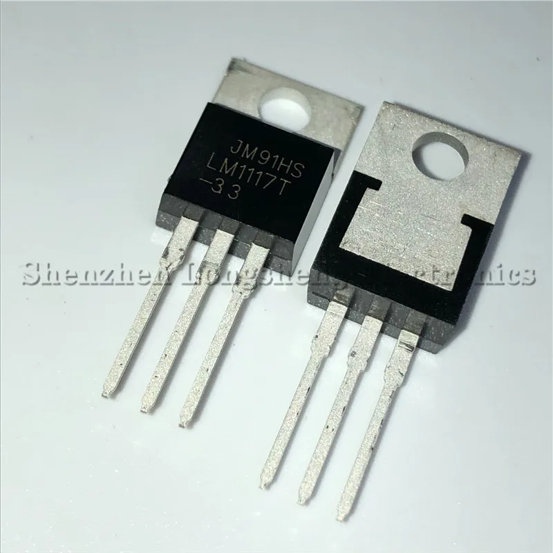 10PCS/LOT New LM1117 LM1117T-3.3 TO-220 Chip Low Dropout Regulator 3.3V | Электронные компоненты и принадлежности