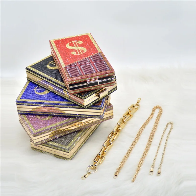 Diamond Purse Woman Rhinestone Chocolate Diamond Handbag Lady Elegant Bags