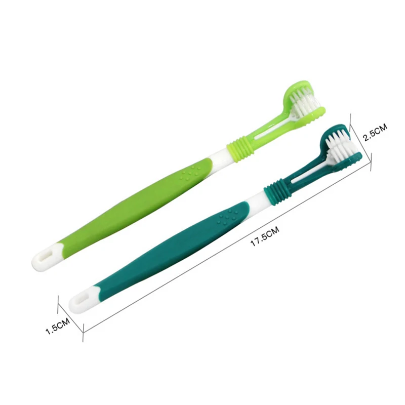 Двусторонняя зубная щетка для животных неприятный запах изо рта уход за зубами