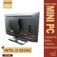 Портативный мини-ПК i7 7567U i5 8250U i3 8130U 8 Гб DDR4 1* mSATA SSD+ 1*2,5 ''SATA HD Windows 10 Nuc graphics 4K HTPC WiFi HDMI VGA