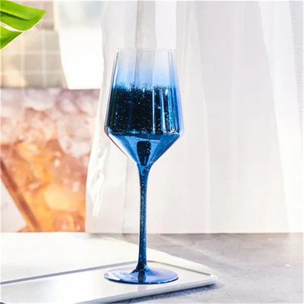 blue style 2 Креативные бокалы для вина, Dreamy, Звездный кристалл, бокалы шампанского, свадьба; вечеринка, чашка для напитков, домашнее украшение, 430 мл, 460 мл - Color: blue style 2