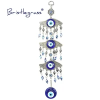 bristlegrass turkish blue evil eye flower car amulets lucky charms wall hanging pendants pendulum blessing protection gift decor